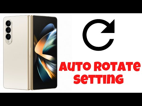Samsung Z Fold4 Auto Rotate setting || How to Screen Rotation Galaxy Z fold 4 5g [Tutorial]