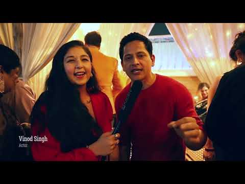 Pooja Anandani  Anchoring the Bollywood Night - Vinod Singh (Actor)