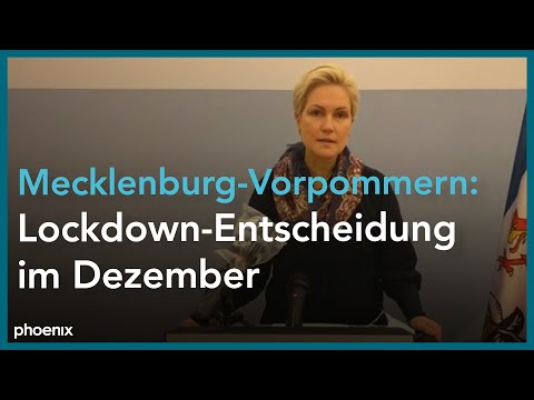Teil-Lockdown: Manuela Schwesig (Ministerpräsidentin Mecklenburg-Vorpommern, SPD) zur Verlängerung
