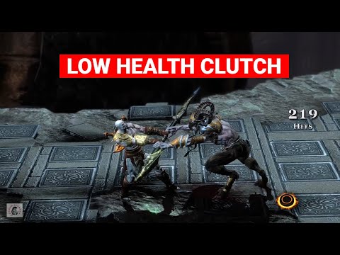 Low Health Clutching a Satire with a Combo Mad - GOW3 (Chaos Difficulty)