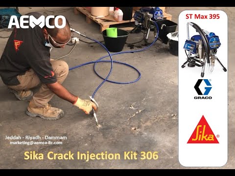 GRACO ST Max 395 Injects Sika Injection Kit 306   CRACK INJECTION   AEMCO Saudi