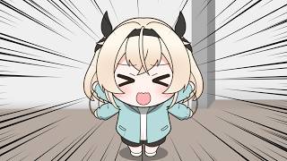 【手描き】マネちゃんにからかわれて駄々をこねるござるさん【ホロライブ/風真いろは】