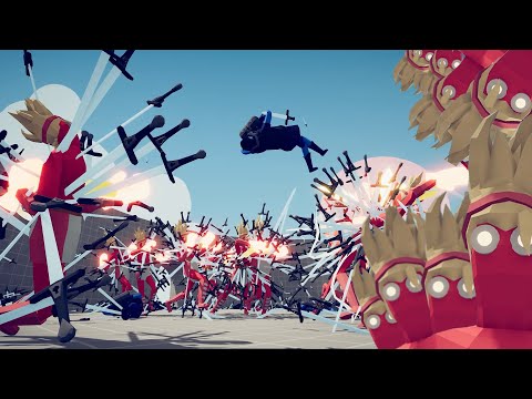 Death Match 🥊 SUPER BOXER +α  vs 100x SWORDCASTER - Totally Accurate Battle Simulator TABS