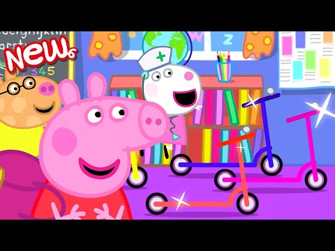 Capa de Contos da Peppa Pig 🐷 De Volta à Escola 🐷 NOVO EM FOLHA Peppa Pig Episódios