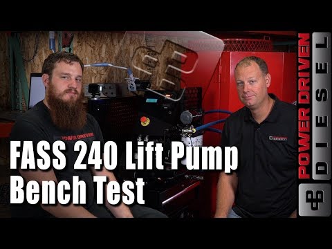 FASS 240 Lift Pump Bench Test | Power Driven Diesel