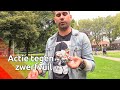 Koos de Wolf in actie tegen zwerfvuil in Tilburg