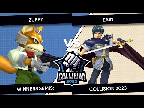 Collision 2023 - Melee - Zuppy (Fox) VS Zain (Marth) - Top 8 - Winners Semis
