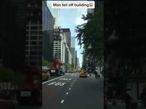 Man falls from building 🙆 #shorts