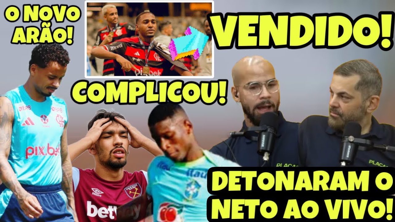 NEGÓCIO FECHADO! MEIA VENDIDO POR 47 MILHÕES! PIOROU A SITUAÇÃO DO PAQUETÁ! NETO DETONADO AO VIVO!
