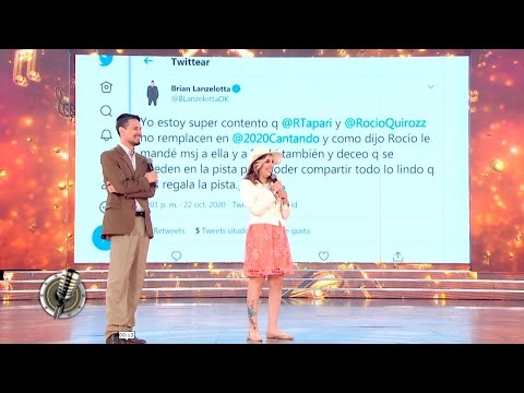 Brian Lanzelotta, while recovering from Covid, cheered on Rodrigo Tapari and Rocío Quiroz.