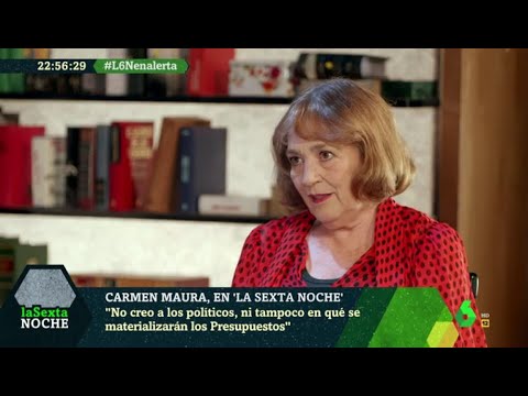 Carmen Maura: "Algunos de nuestros políticos no han leído un libro entero nunca" - laSexta Noche