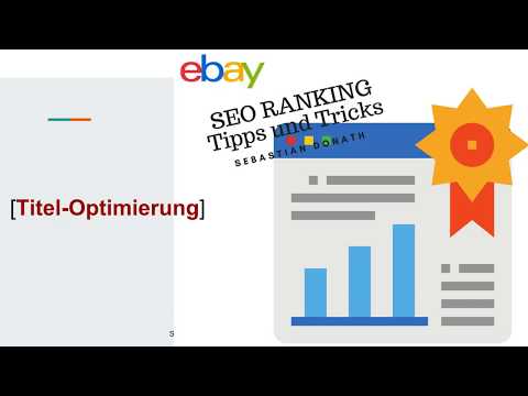 eBay SEO Rankingfaktor Titel Optimierung I Auf eBay besser gefunden werden