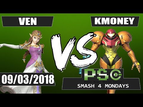 PSG Smash 4 Monday: Sugoi | Ven (Zelda) vs KMoney (Samus) - Winners Round 3