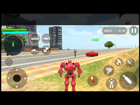 Dragon Robot Police Truck Games - Android Gameplay #3