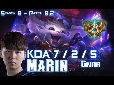 MaRin GNAR vs SHEN Top - Patch 8.2 KR Ranked