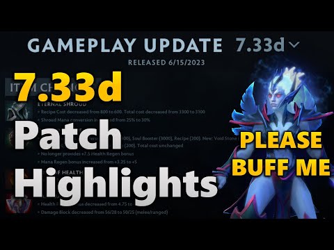 7.33d Dota 2 Patch Analysis Highlights