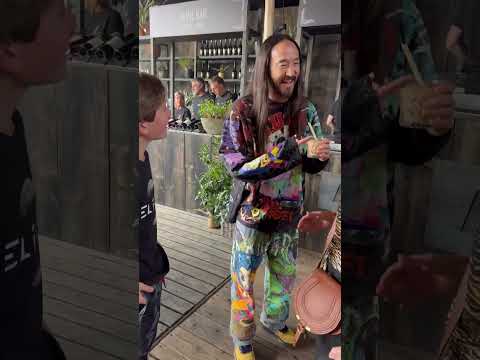 ELFIGO  meets the #legend @SteveAoki in #tomorrowland Artist Zone