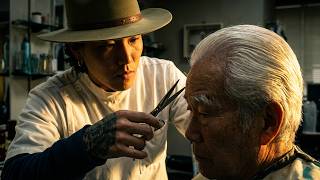 💈 Korean Barber Jimmy Surprises Old-School Japanese Barber Mr. Shimomae With A Haircut!