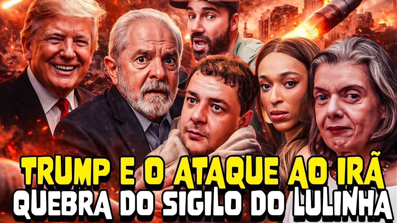 TRUMP E O ATAQUE AO IRÃ | SIGILO DO LULINHA QUEBRADO | CARMEN LUCIA E ERIKA HILTON - DIOGO PORTUGAL