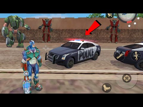 Rope Hero: Vice Town (Rope Hero With Snow Thrower) Helicopter Destroy Police Helicopter on Air - HD