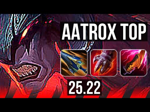 AATROX vs GAREN (TOP) | 14/3/7, Godlike | KR Master | 25.22