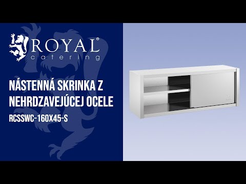 Video - Nástenná skrinka z nehrdzavejúcej ocele - 160 x 45 cm