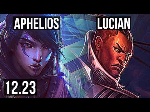 APHELIOS & Lulu vs LUCIAN & Nami (ADC) | 6/0/4, Dominating | KR Master | 12.23