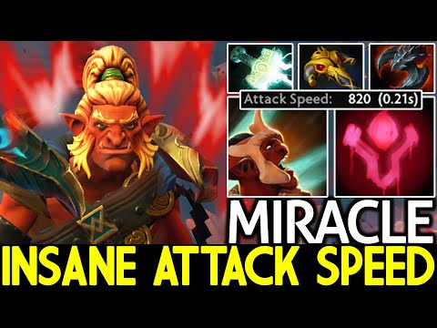 MIRACLE [Troll Warlord] Insane Attack Speed Build Cancer Gameplay 7.26 Dota 2