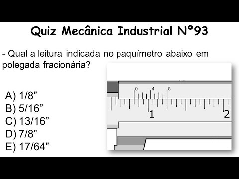 Quiz Mecânica Industrial - Vídeo 93