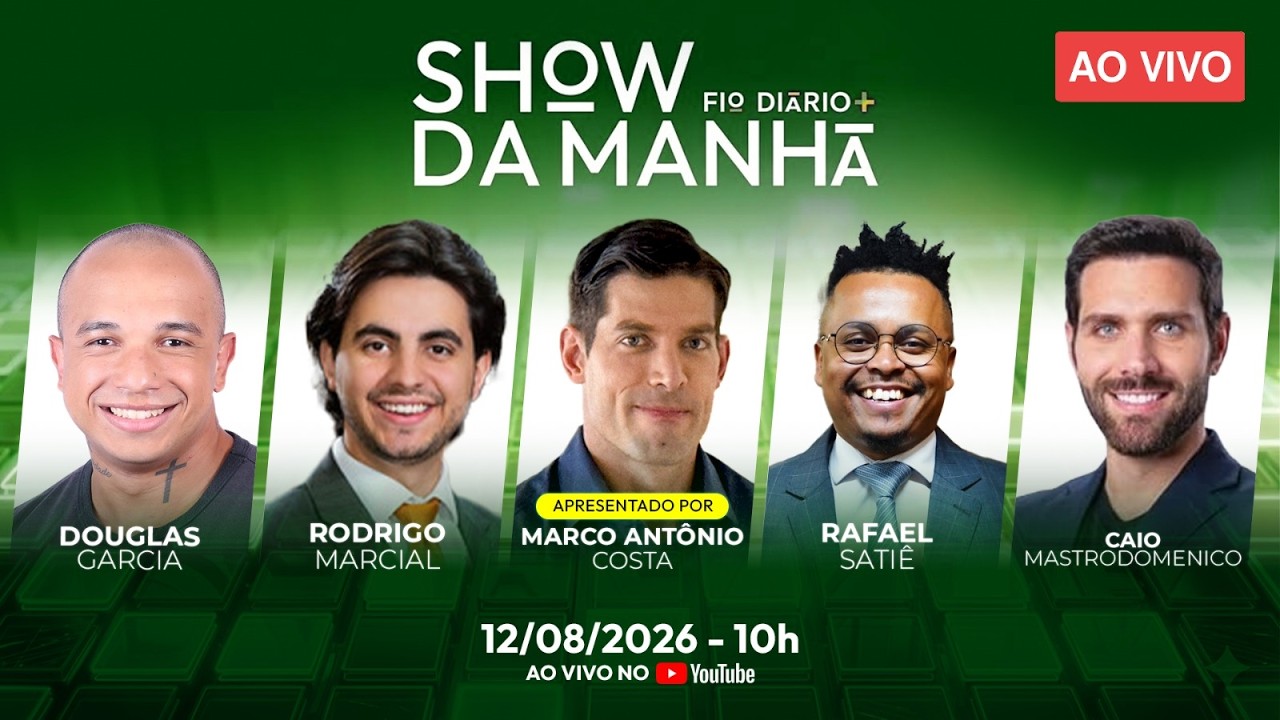 SHOW DA MANHÃ - MORAES NA MIRA, SIGILO DE FONTE VIOLADO E HADDAD SE COMPLICA | 12/08/2026