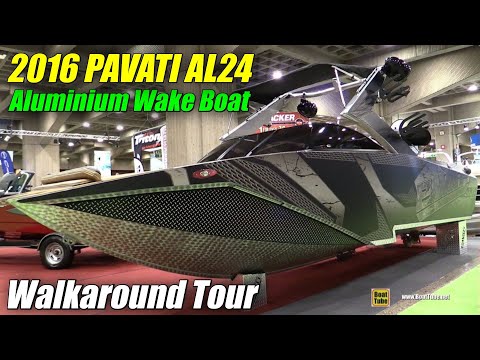 2016 Pavati AL24 Aluminum Wake Boat - Walkaround - 2016 Salon du Bateau Montreal