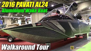 2016 Pavati AL24 Aluminum Wake Boat - Walkaround - 2016 Salon du Bateau Montreal