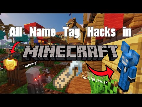 All Minecraft Name Tag Easter Eggs! (Hacks)
