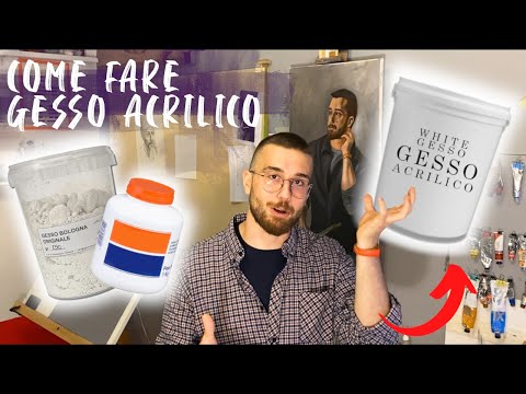 HOW TO MAKE ACRYLIC GESSO - DO IT YOURSELF - DIY - PRIMER FOR OIL, ACRYLIC ETC.