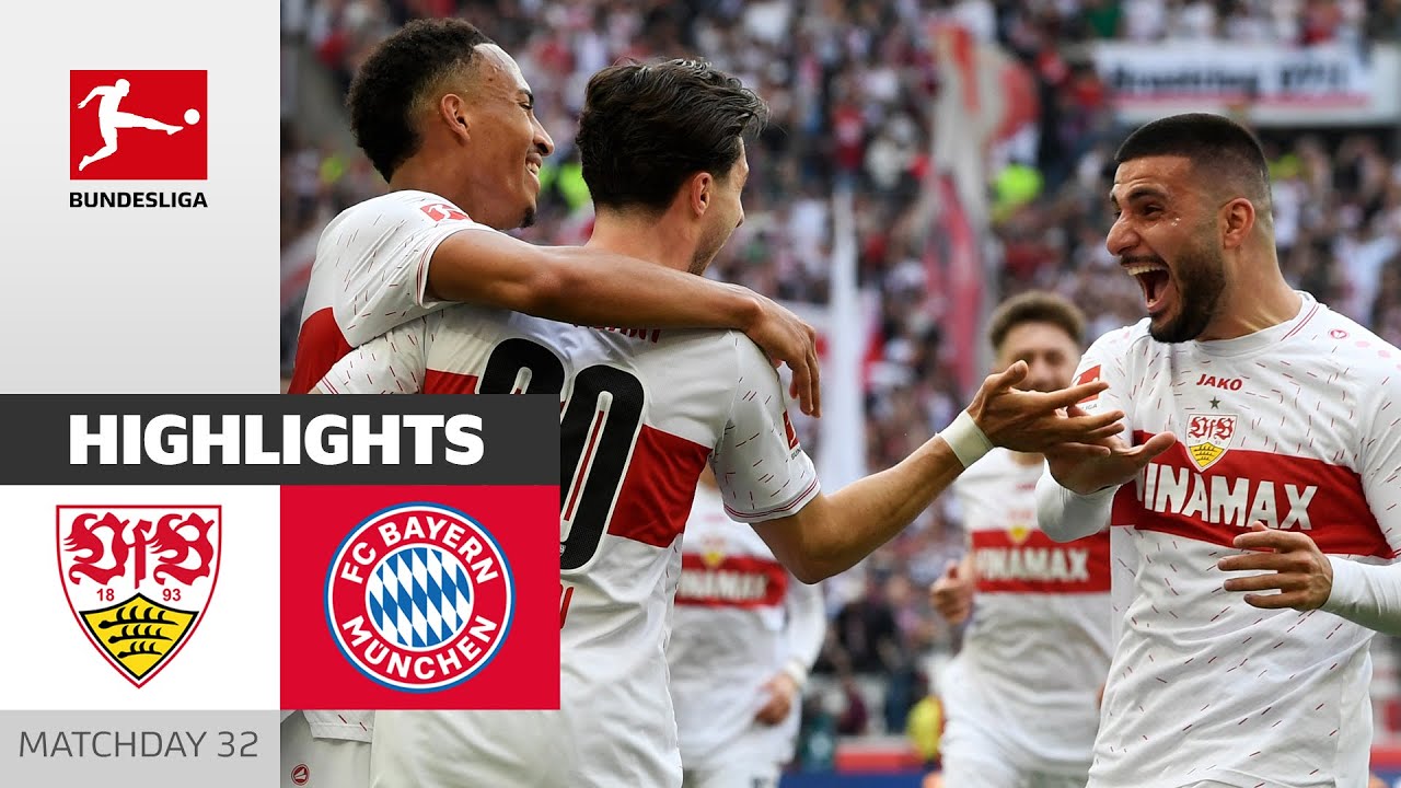 Stuttgart Defeats Bayern Late! | Stuttgart - FC Bayern München 3-1 | Highlights | Matchday 32 – BULI