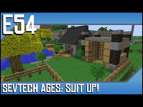 Sevtech Ages-Suit Up!-Ep54-Modded Minecraft-Trim, Plates, Goggles
