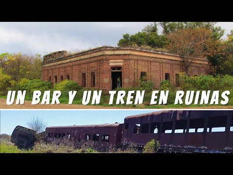 Un ANTIGUO BAR en RUINAS y un TREN ACCIDENTADO en 1998 - Campo Quiñones, Santa Fe, Argentina.