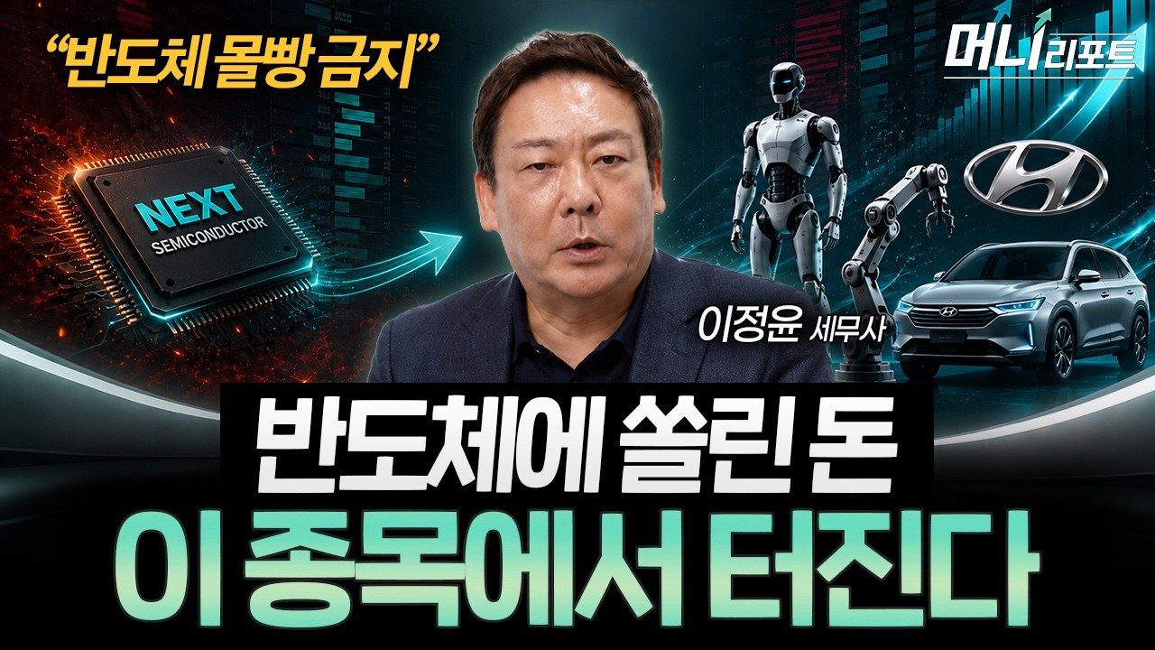 반도체에 쏠린 돈 이제 여기로 갑니다. 현대차·뷰티·로봇주를 봐야 하는 이유 (이정윤 세무사 2부)ㅣ머니