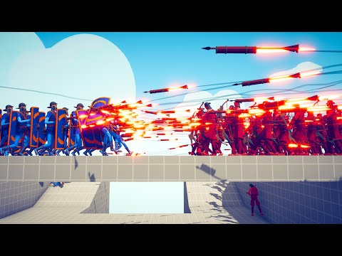 50x FIREWORK ARCHERS vs 50x UNITS - Totally Accurate Battle Simulator TABS