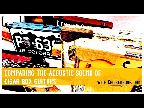Comparing the acoustic performance of different cigar box guitars.