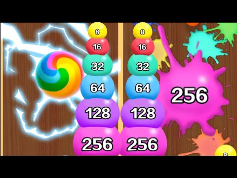 Jelly Merge 3D | Noob vs Pro vs Hacker in jelly merge 2048 ball 3d game | highest score ball 2048