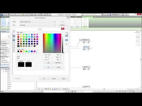 Revit Tutorial - Create and modify levels