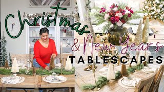 Christmas and New Years Tablescape Ideas 2021 | Decorate With Me 🎄