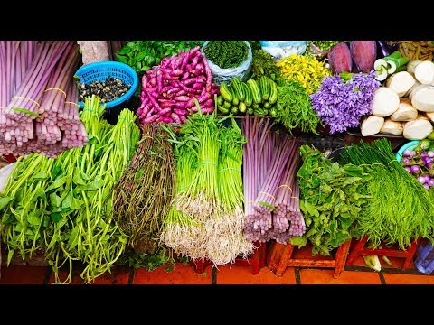 The View Of Local Cambodian Market, Phnom Penh Boeng Keng Kang Market Food Tour