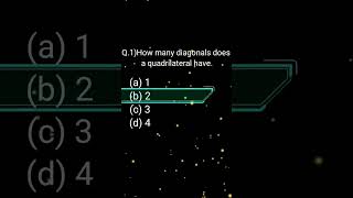 class 8 math chapter 3 Understanding quadrilateral. mcq questions..