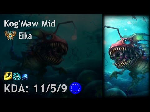Kog'Maw Mid vs Lissandra - Eika - EUW Challenger Patch 6.21
