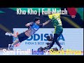 Kho Kho World Cup 2025 Semi Finals South Africa V India Mens