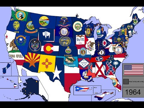 Evolution of U.S. State & Territory Flags (1776 - 2018)