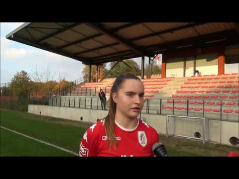 20161029 Interview with Davinia Vanmechelen na de Super League partij tussen Standard de Liège en KA