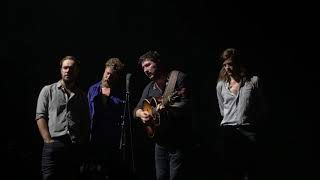 Mumford &amp; Sons sing &quot;Cold Arms&quot; on the B-Stage at Citi Sound Vault concert (NYC 9/18/17)